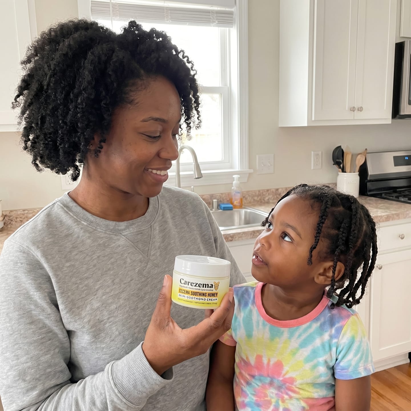 Customer photo review of Korean Honey Eczema-Soothing Cream for your kids