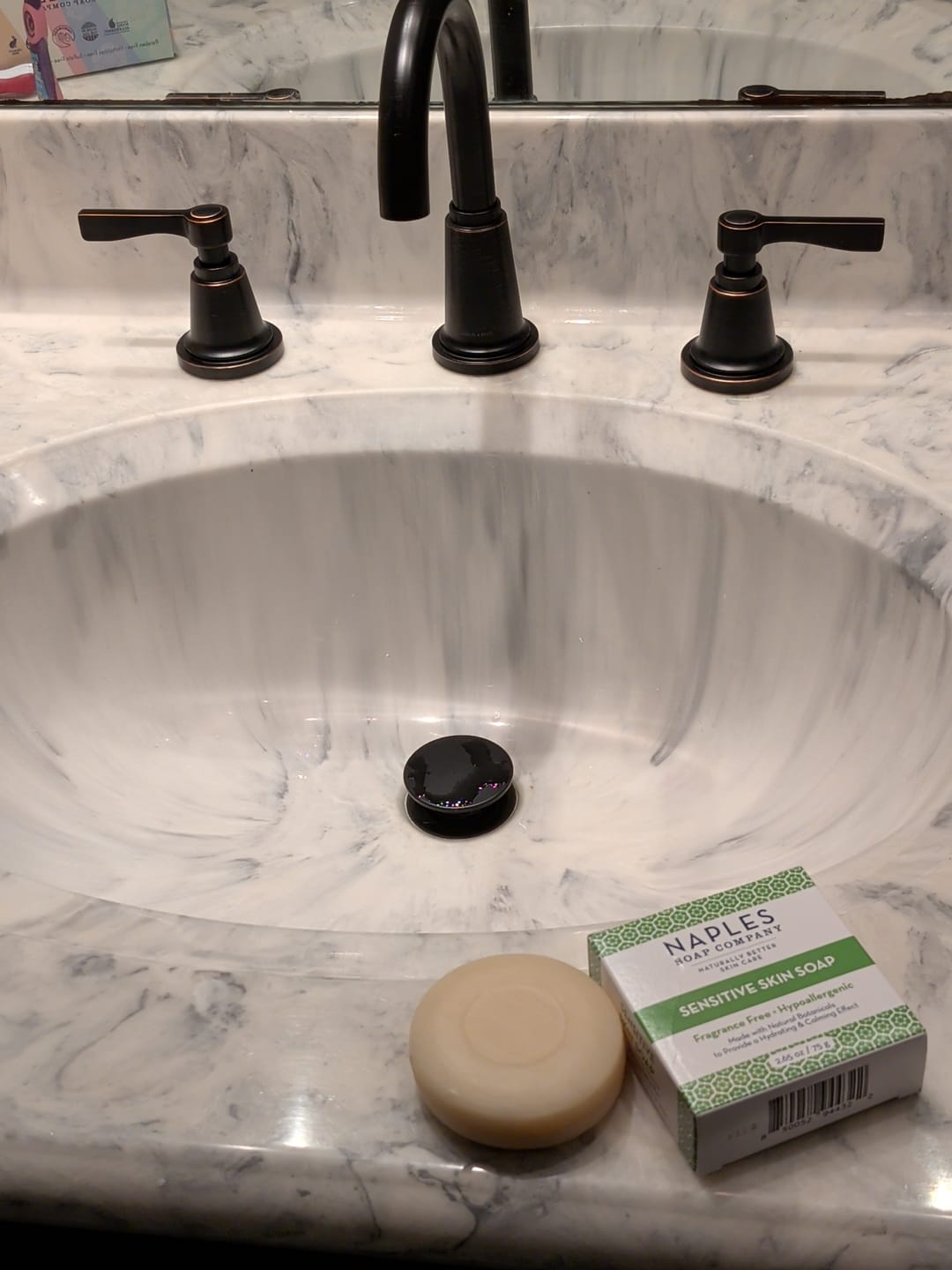 Customer photo review of Sensitive Skin Soap