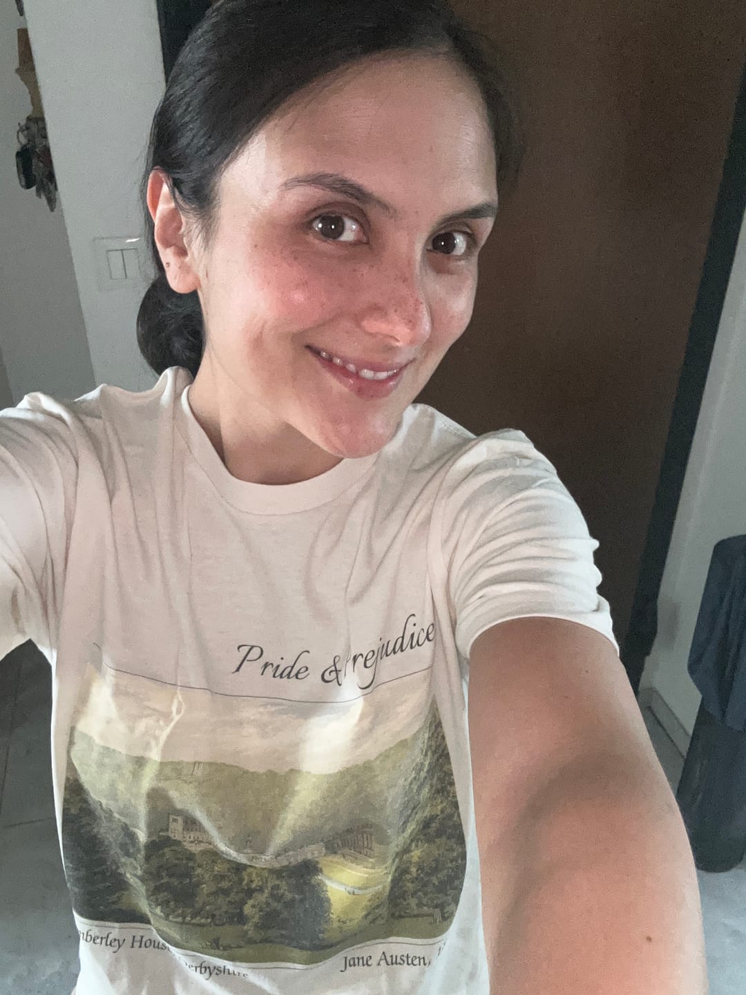 Customer photo review of Pride and Prejudice Soft Cotton Tee