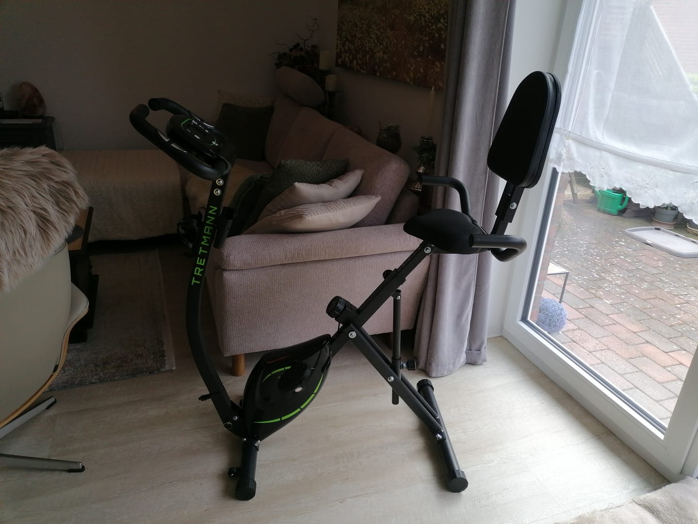 Customer photo review of Tretmann RIDE- Heimtrainer mit tiefem Einstieg
