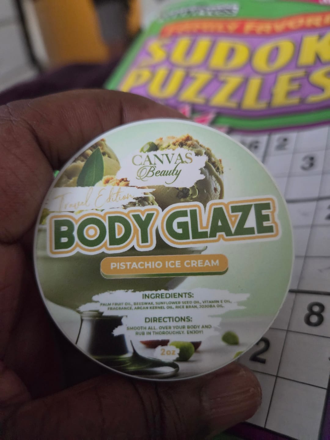 Customer photo review of (NEW) TRAVEL GLAZE: MUCHO PISTACHIO