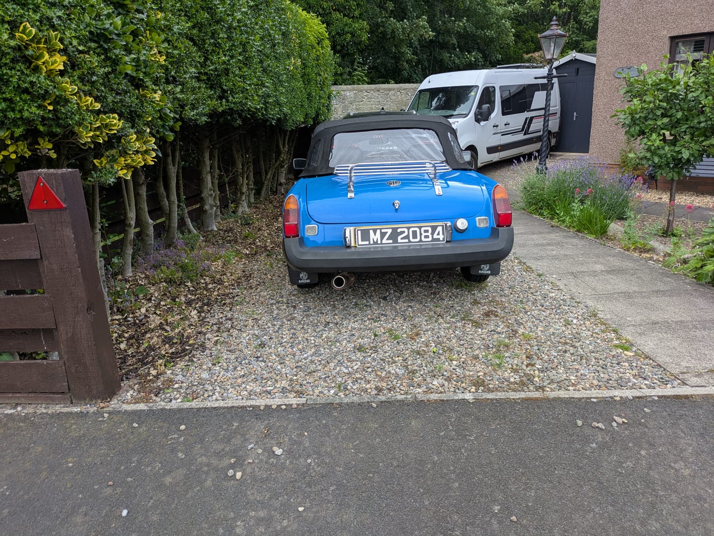 Customer photo review of Classic Oblong Metal Pressed Number Plate - 520mm x 111mm