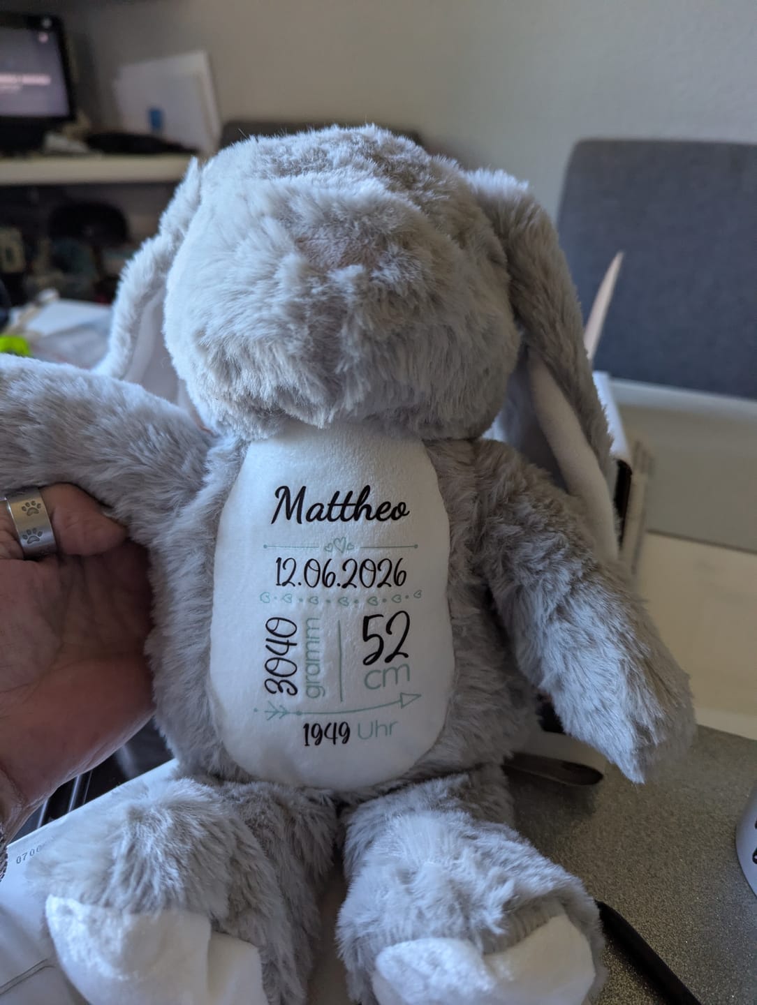 Customer photo review of Hasi - Kinder-Stoffhase
