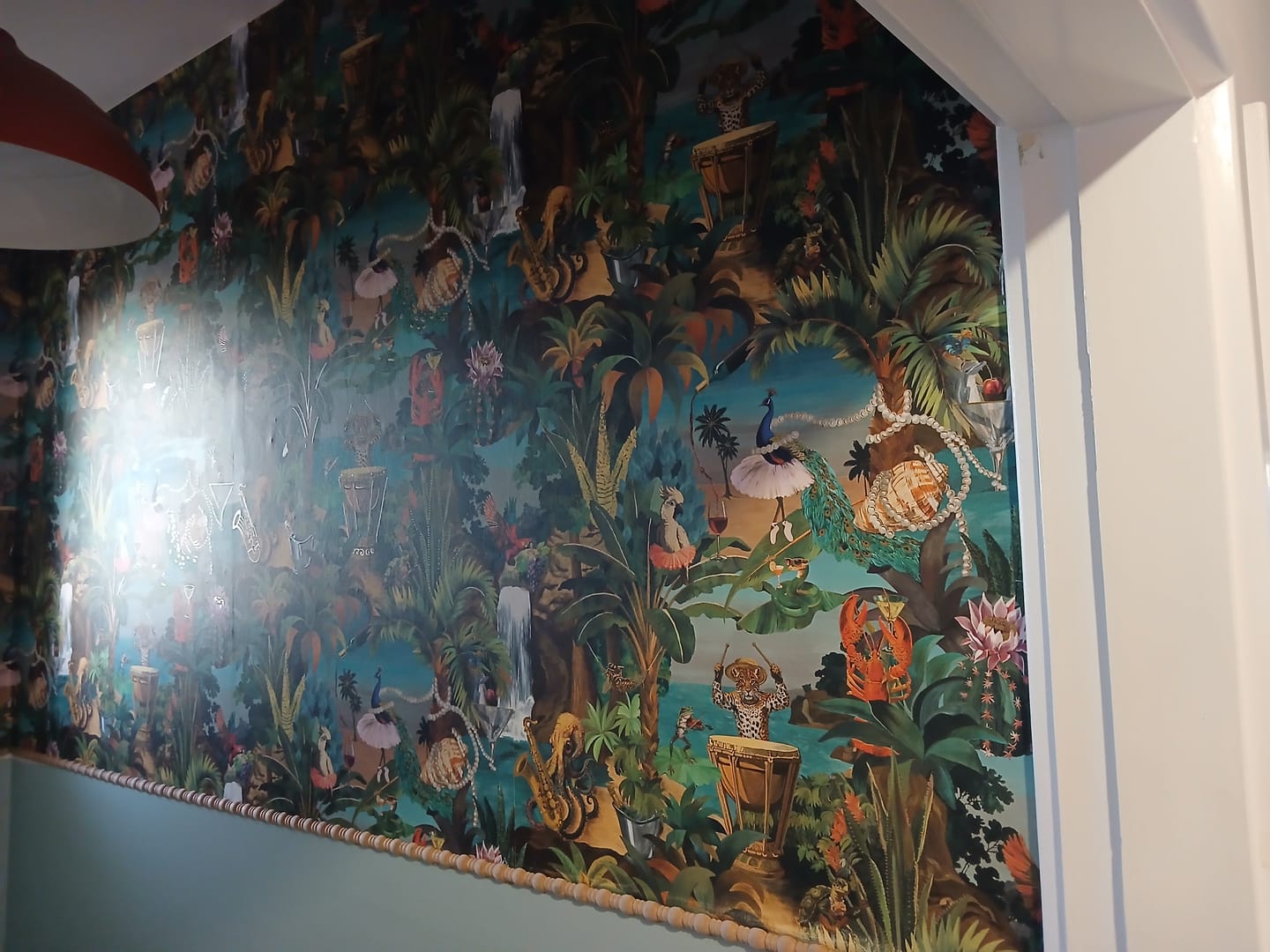 Customer photo review of Sunset Carnival Wallpaper – Multi