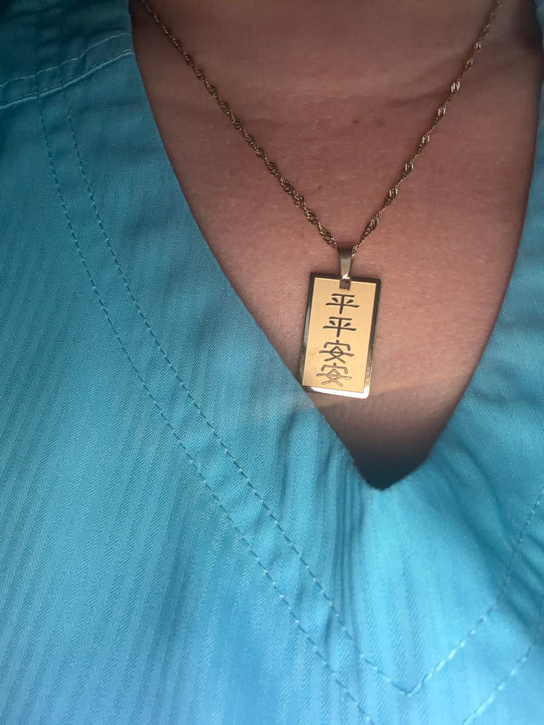 Customer photo review of Safety & Protection Good Luck Necklace