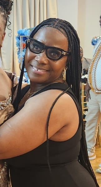 Customer photo review of HD Knotless Braid Wig, Human Hair, HD Full Lace, Black, Glueless - Shade