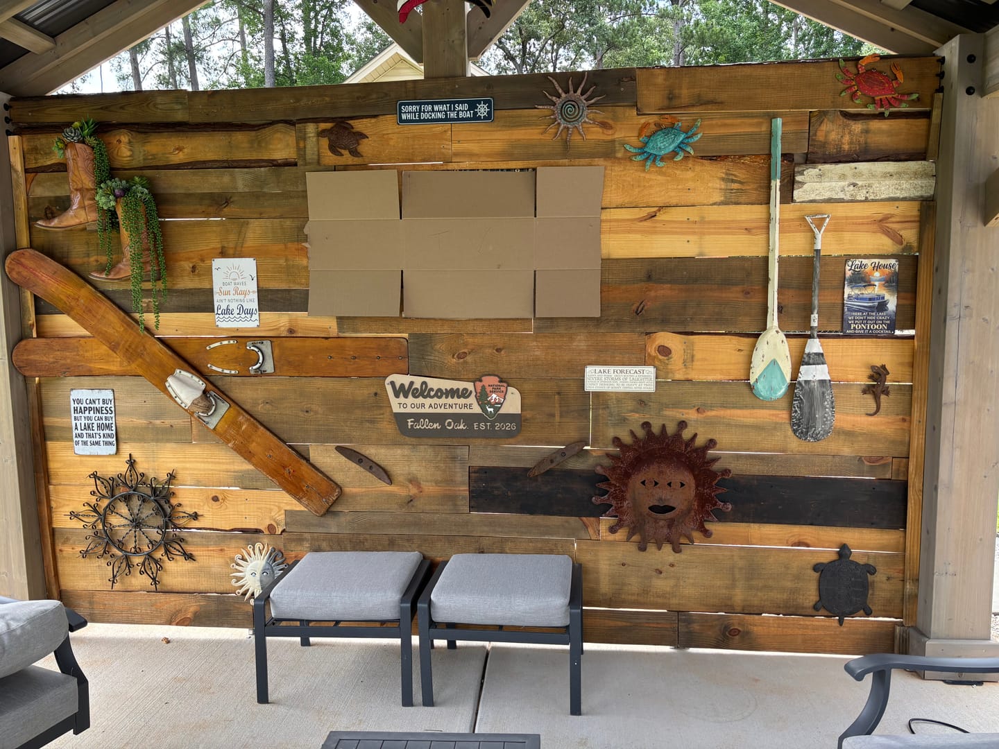 Customer photo review of 3D National Park Service Family Name Welcome Sign (Deer Design)