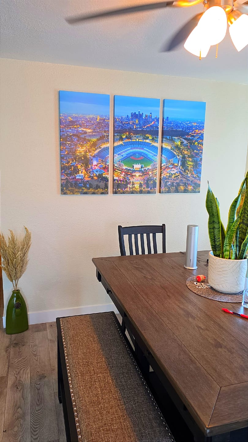 Customer photo review of Los Angeles Dodgers Wall Art Canvas, Dodger Stadium Wall Art