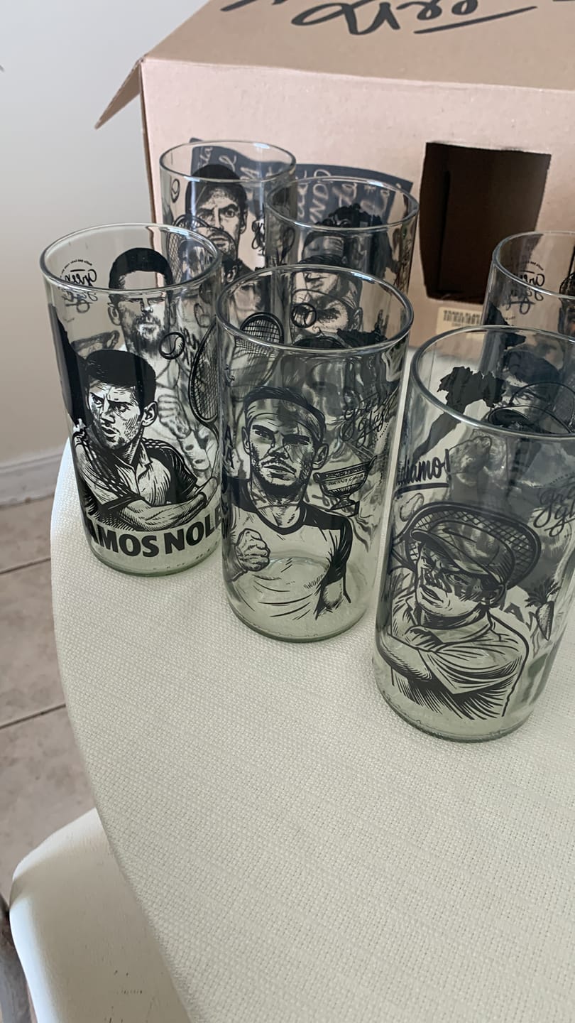 Customer photo review of GRAND SLAM - Juego de 6 Vasos