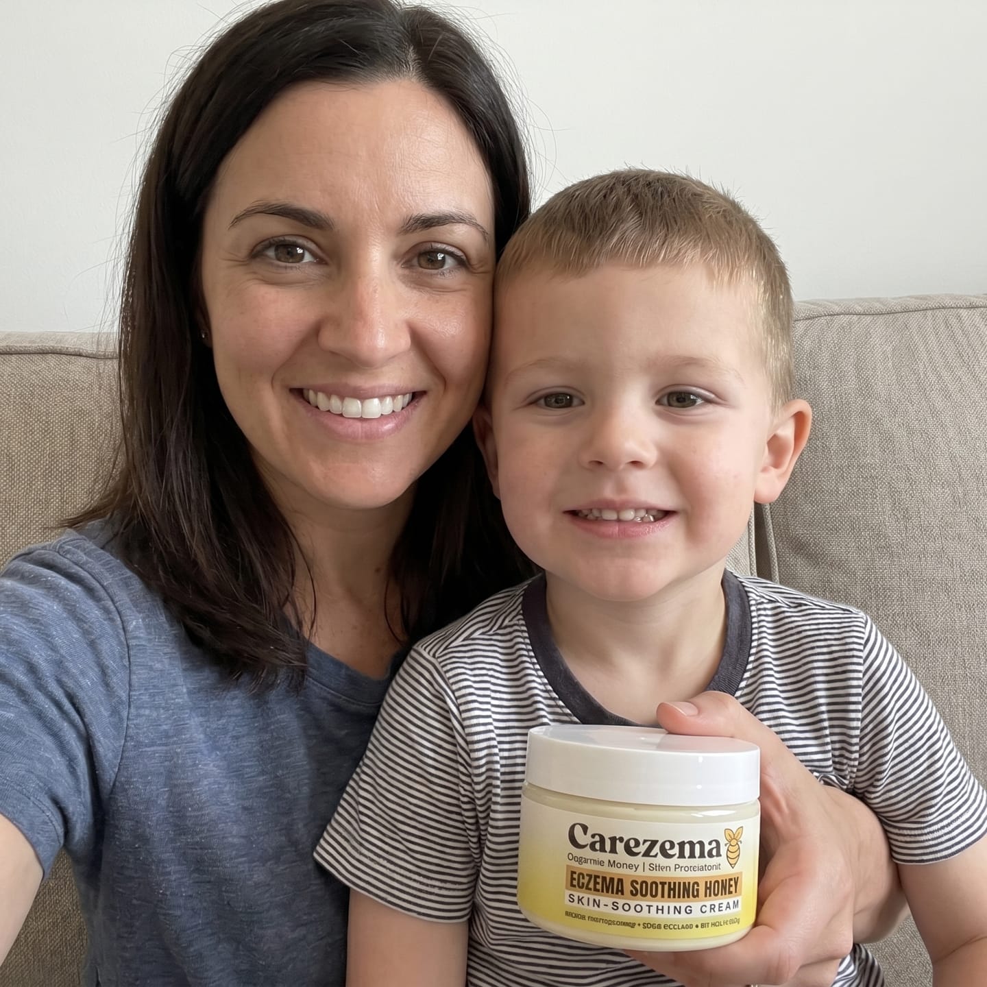 Customer photo review of Korean Honey Eczema-Soothing Cream for your kids