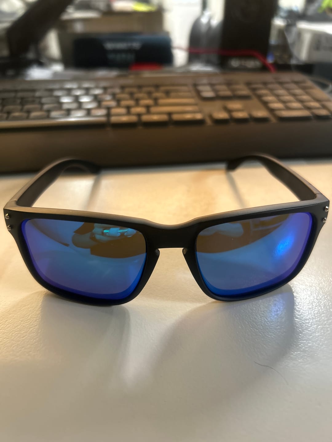 Customer photo review of 80Eighty® Polarized Sunglasses - Blue Chrome