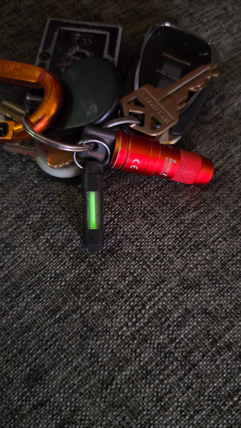 Customer photo review of Tritium Glow Fob