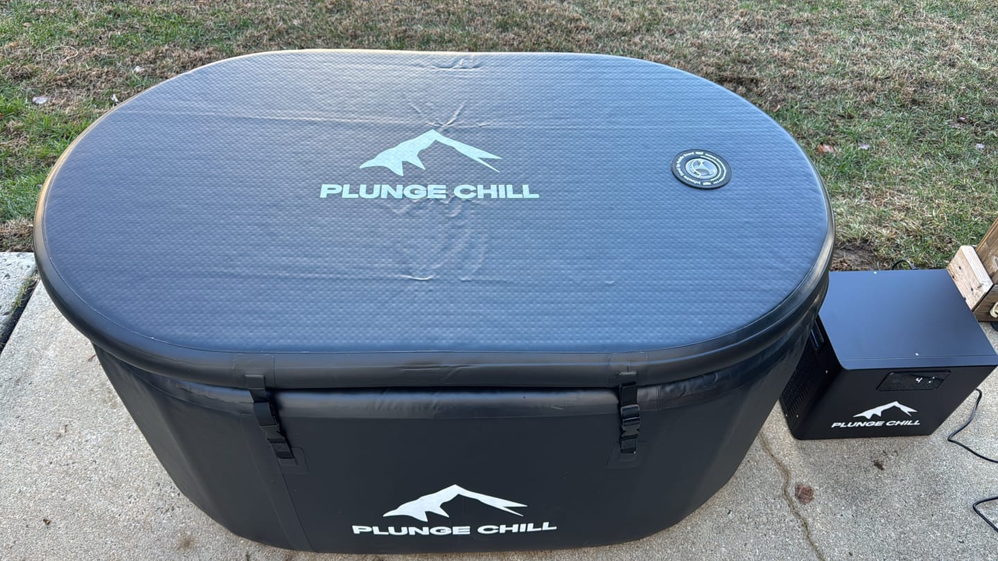 Customer photo review of Cold Plunge Chiller + Pro Tub