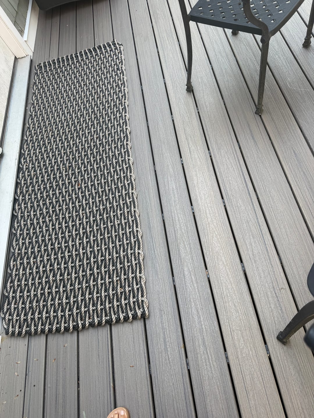 Customer photo review of Sand + Charcoal Doormat