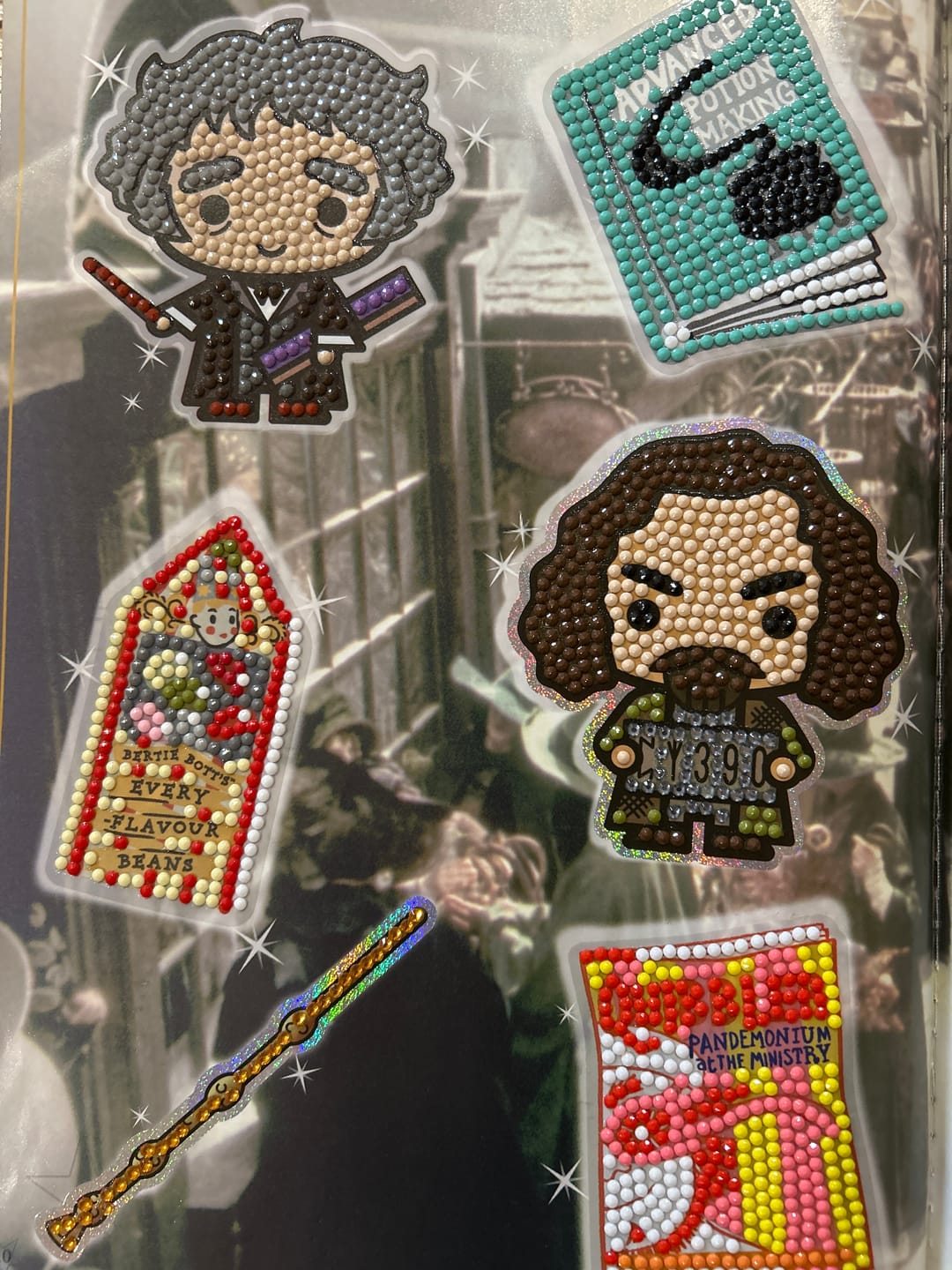 Customer photo review of Harry Potter Crystal Art Stickers 001-050