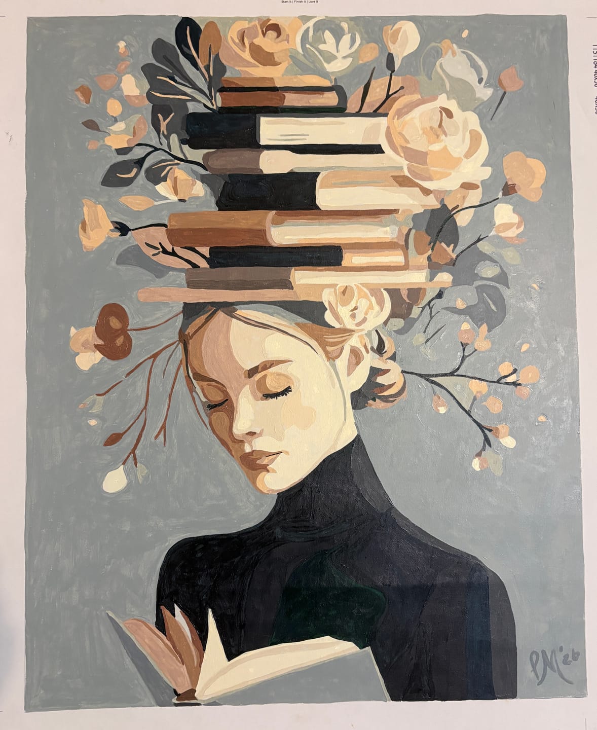 Customer photo review of Book garden | Paint by Number