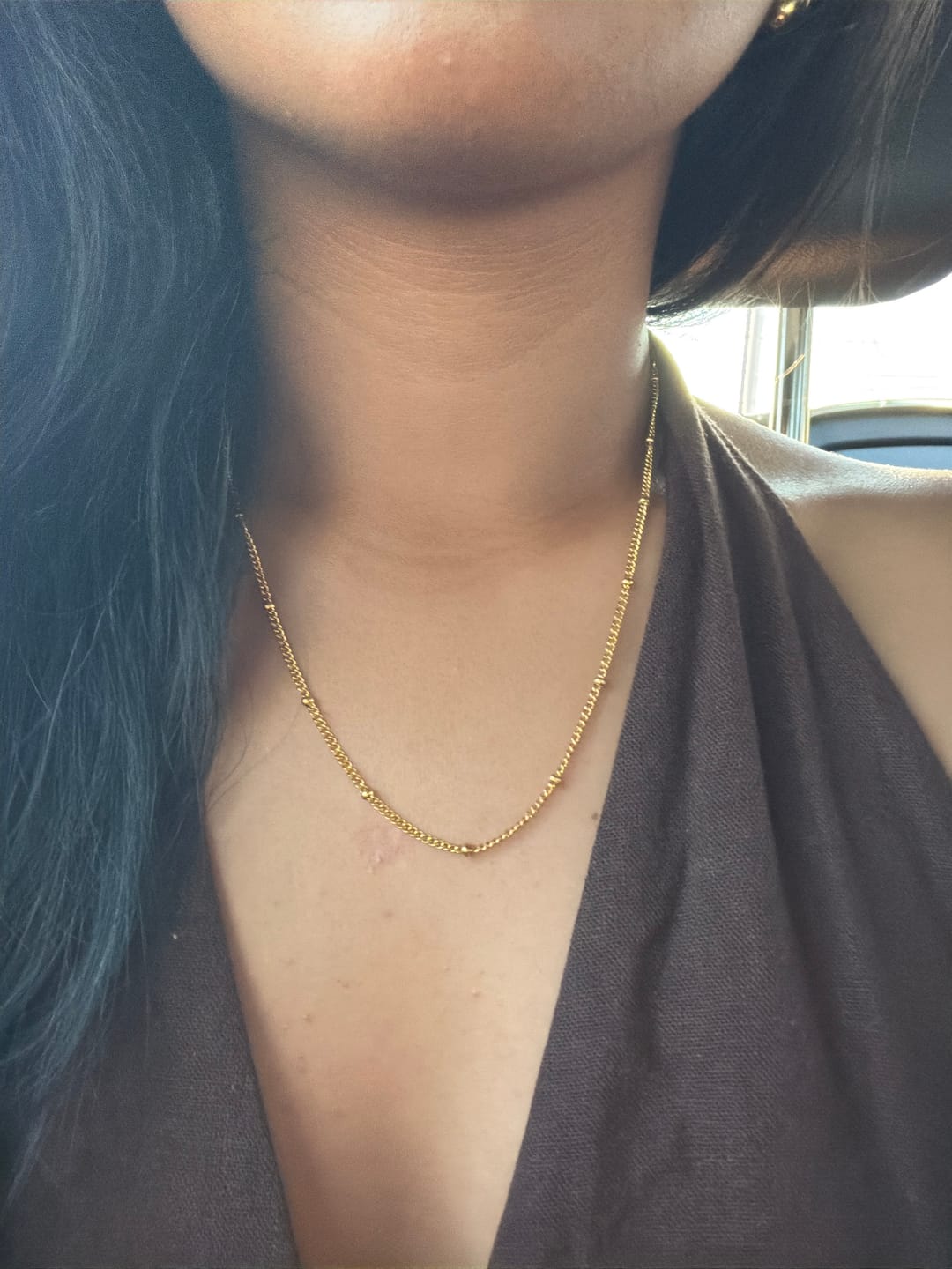 Customer photo review of Satellite Chain Necklace