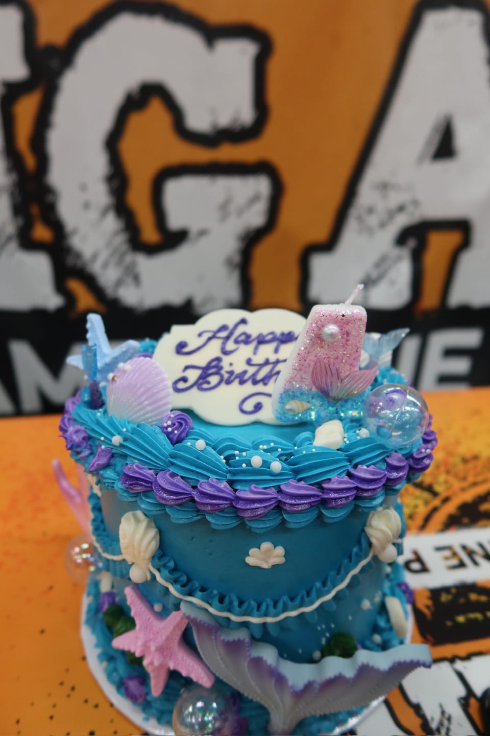 Customer photo review of Mermaid Princess Cake