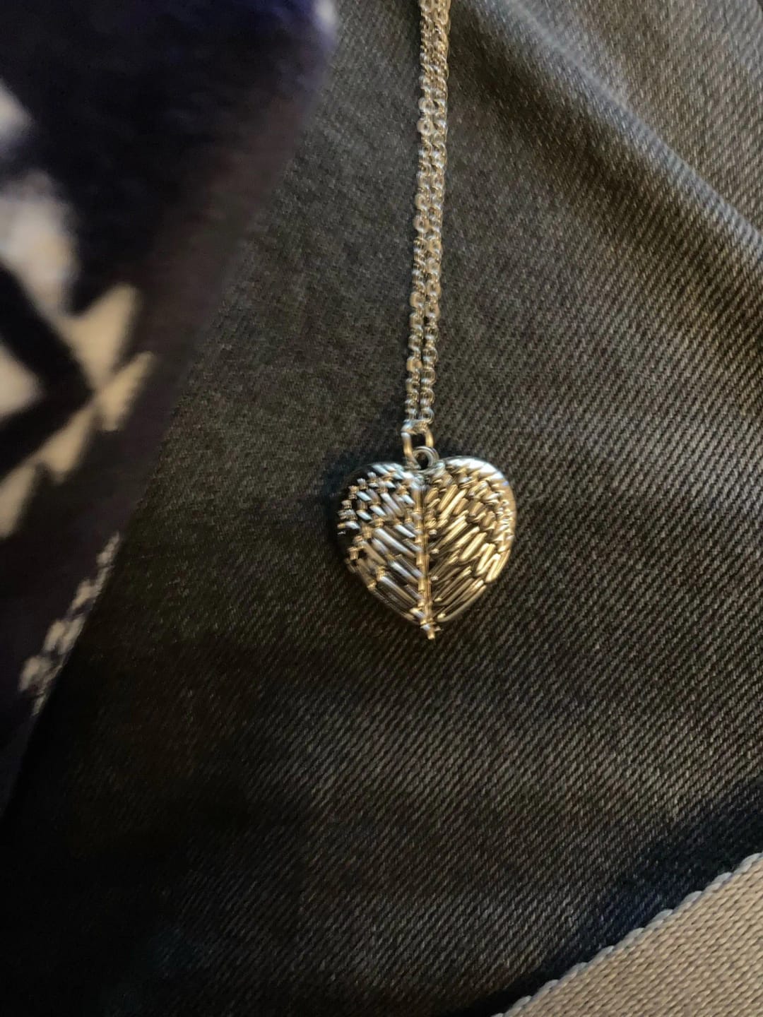 Customer photo review of Guardian Angel Personalised Necklace