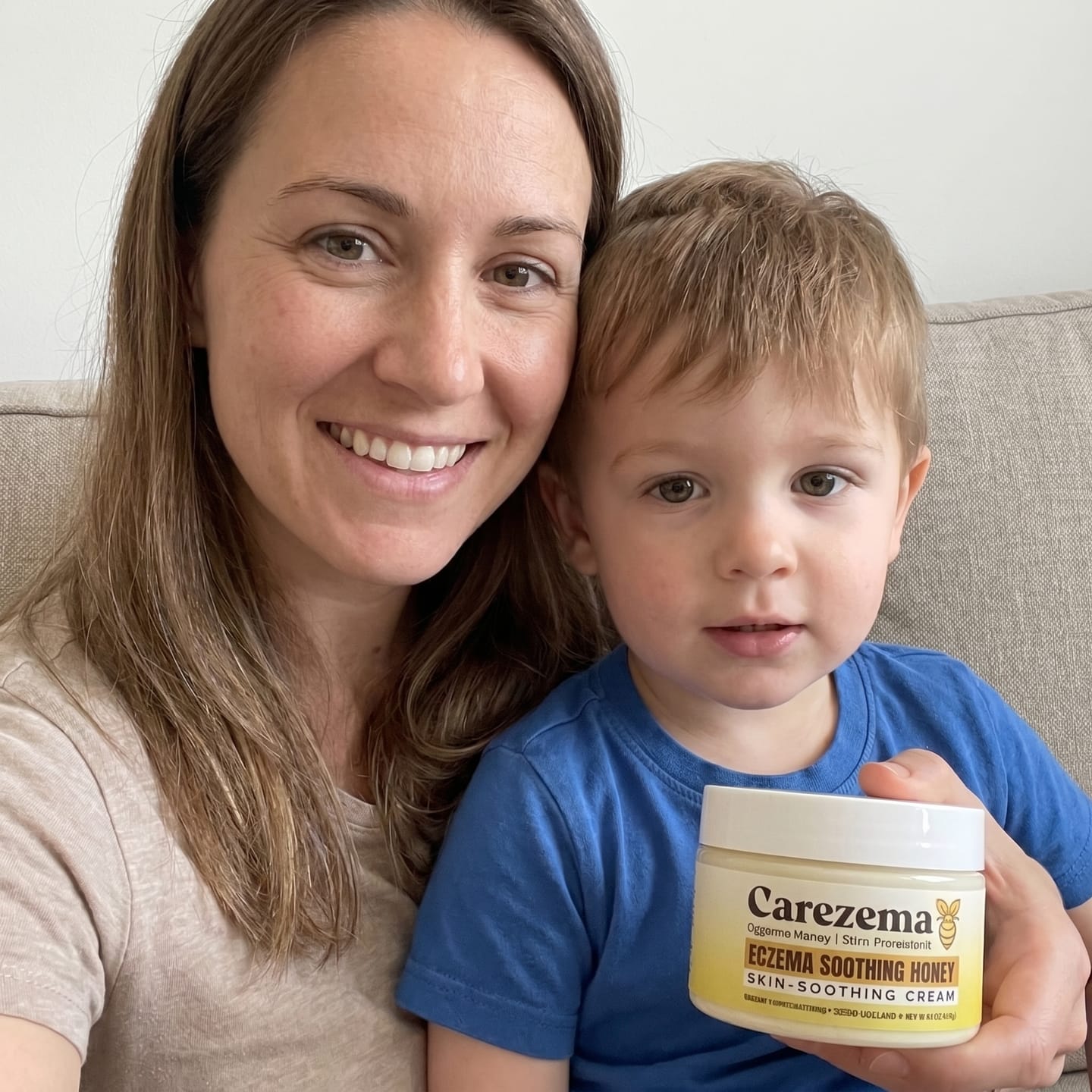 Customer photo review of Korean Honey Eczema-Soothing Cream for your kids