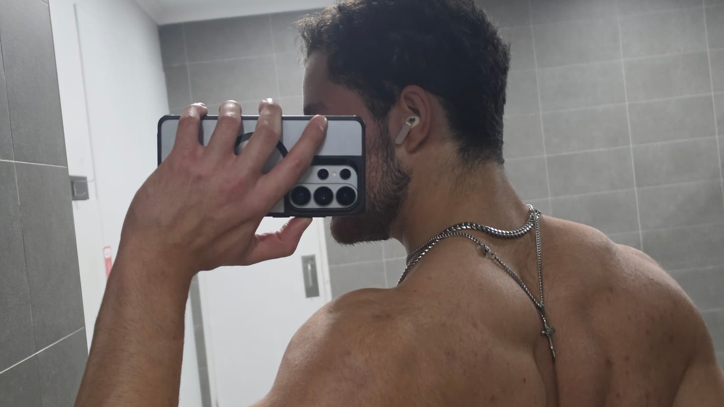 Customer photo review of Rose Cross Pendant (White Gold)