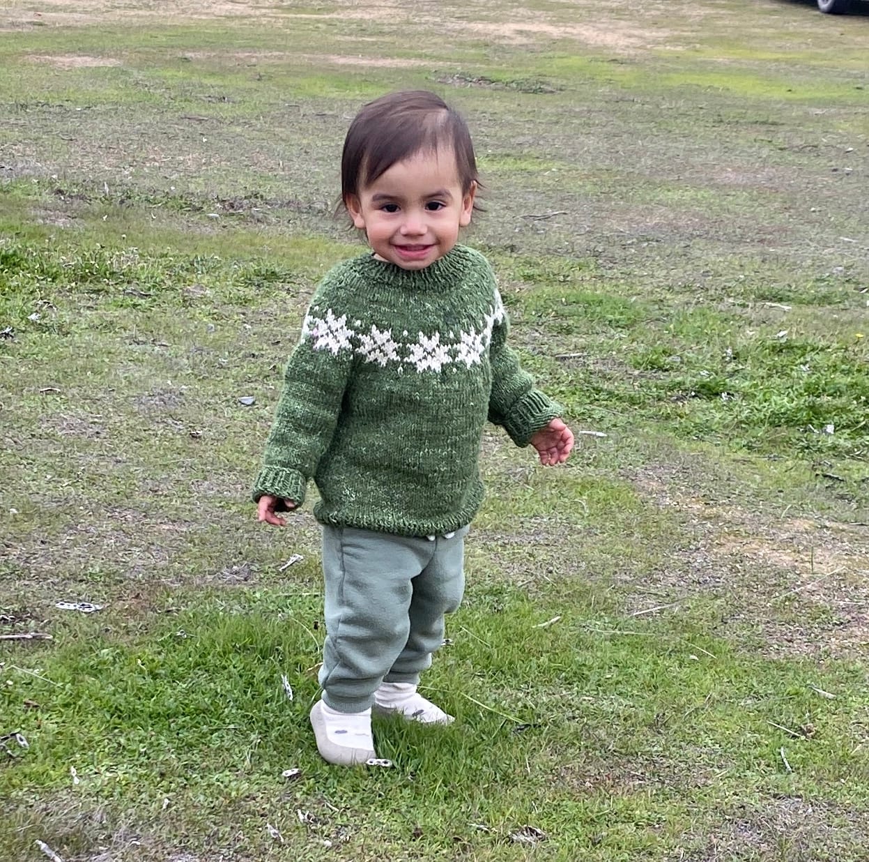 Customer photo review of Clase con Patrón Sweater Nieve | Infantil
