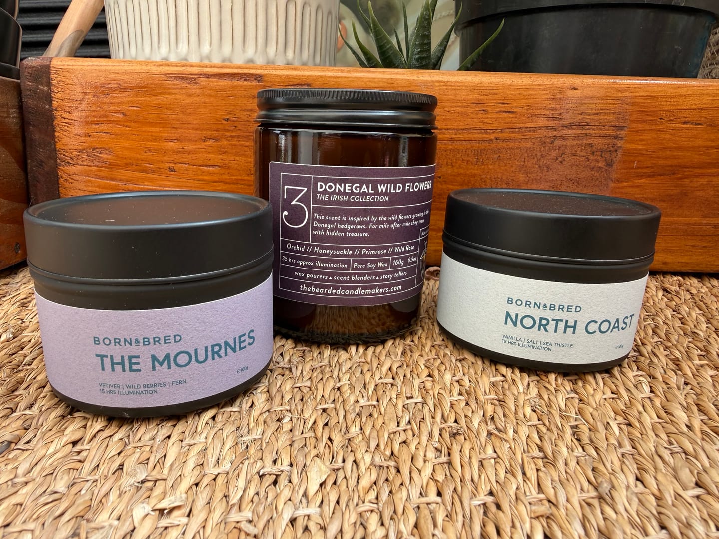 Customer photo review of Donegal Wild Flowers Candle | The Bearded Candle Makers