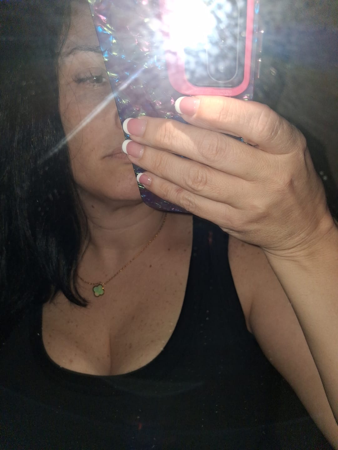 Customer photo review of Feelin' Lucky Pendant Necklace
