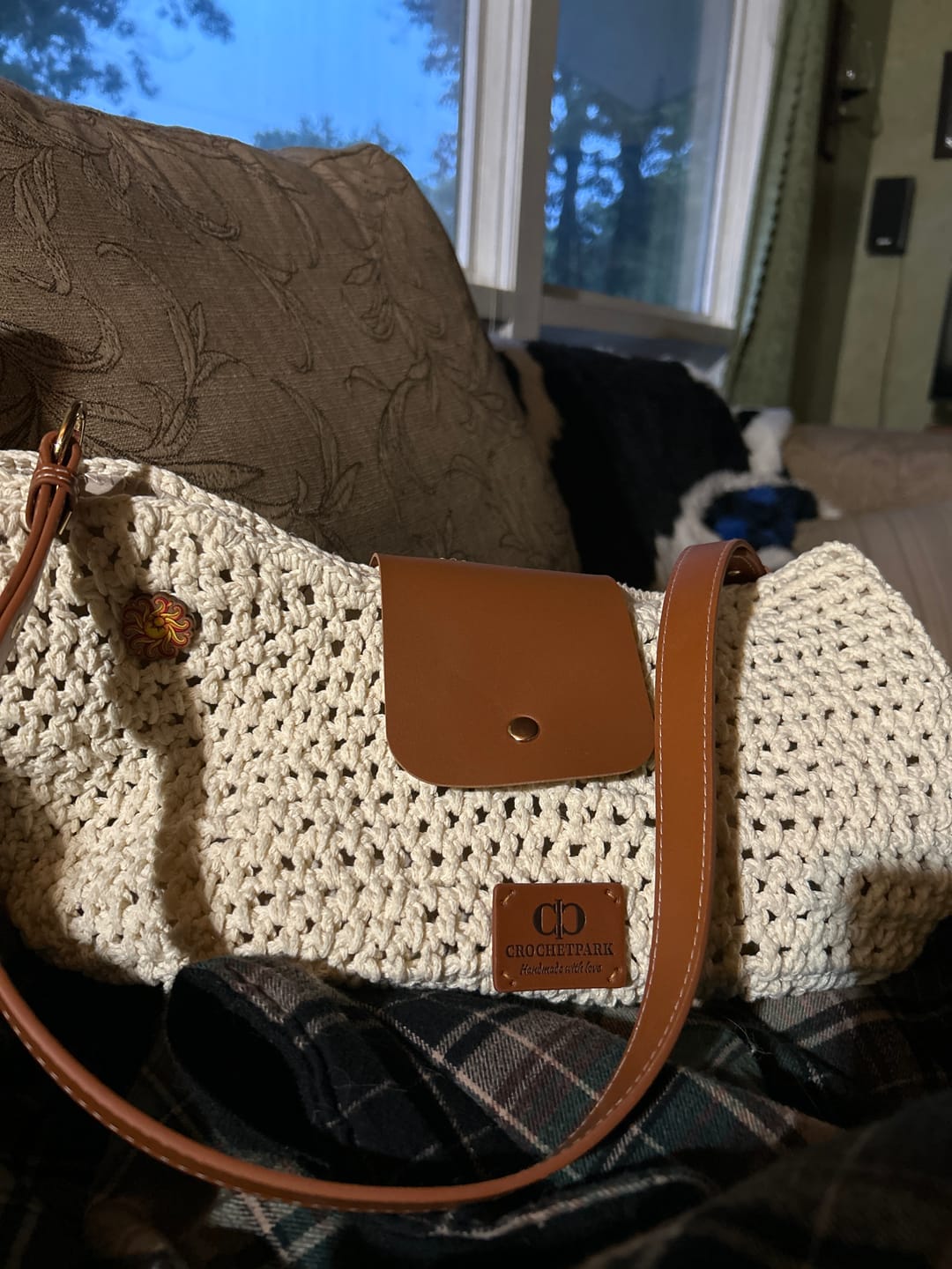 Customer photo review of CrochetPark™ Sunny Weekend Hobo Crochet Kit