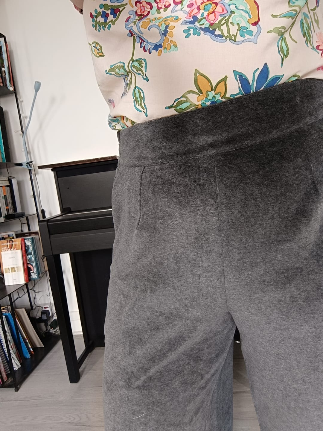 Customer photo review of Le Pantalon Cocoon Louis — pilou-pilou gris