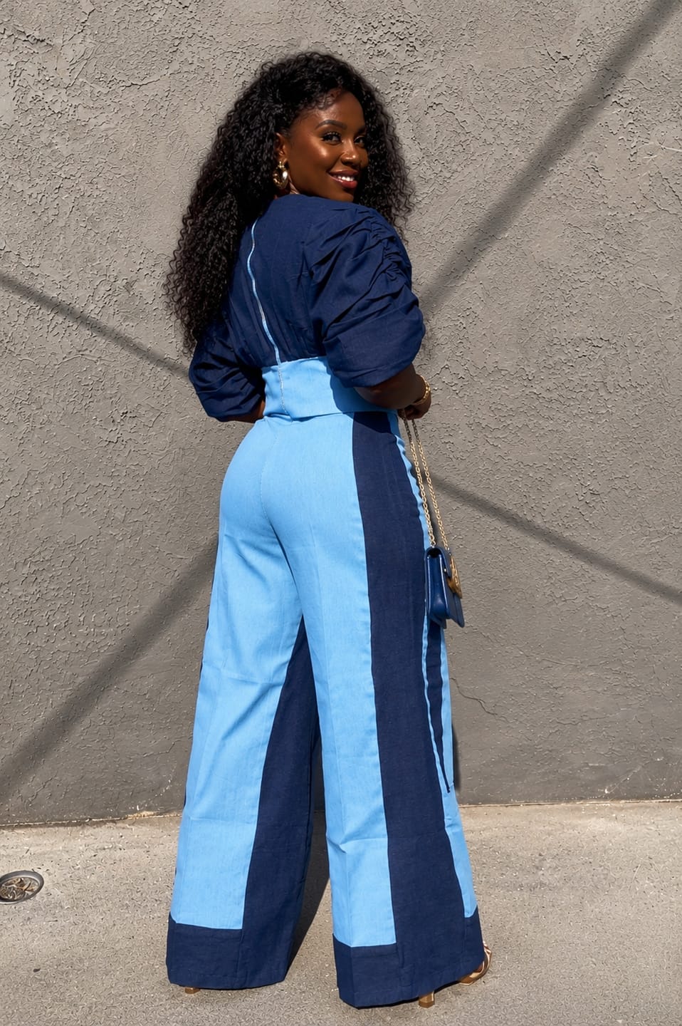 Customer photo review of The Halo Denim Set