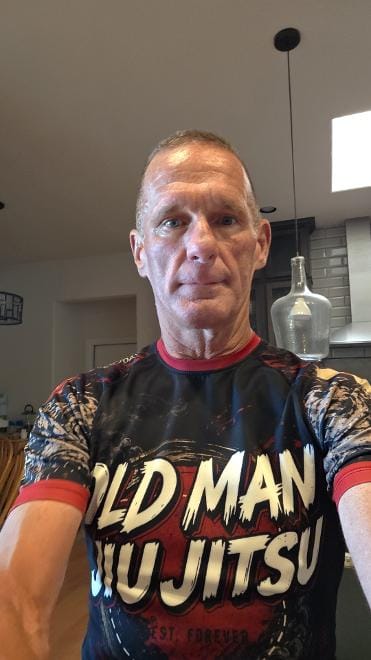 Customer photo review of Old Man Jiu Jitsu BJJ Rash Guard