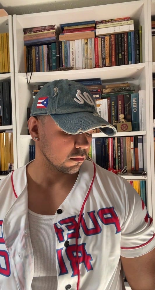 Customer photo review of Custom Puerto Rico Baseball Jersey Puerto Rican Fan White – Personalized Name Number