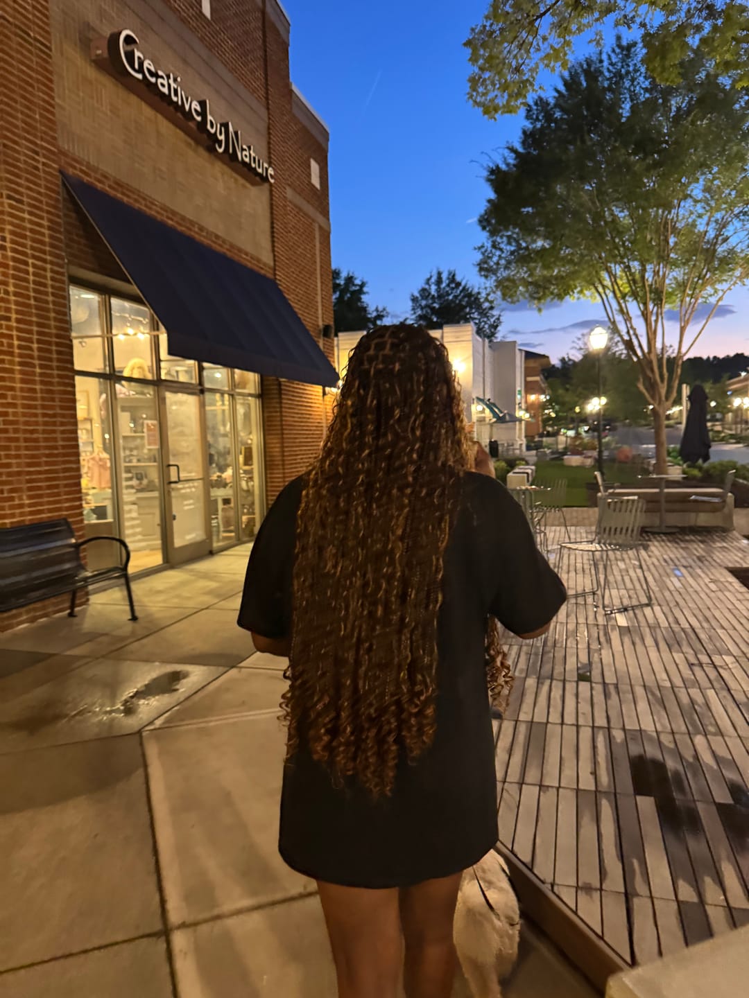 Customer photo review of #4/#30 Piano Color Deep Wave Bulk Hair Extensions for Braiding