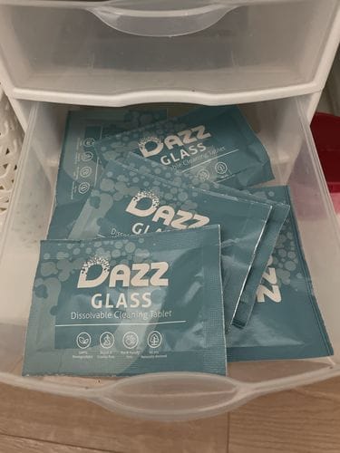 Customer photo review of Dazz Window & Glass Cleaner [Refill Tablets]
