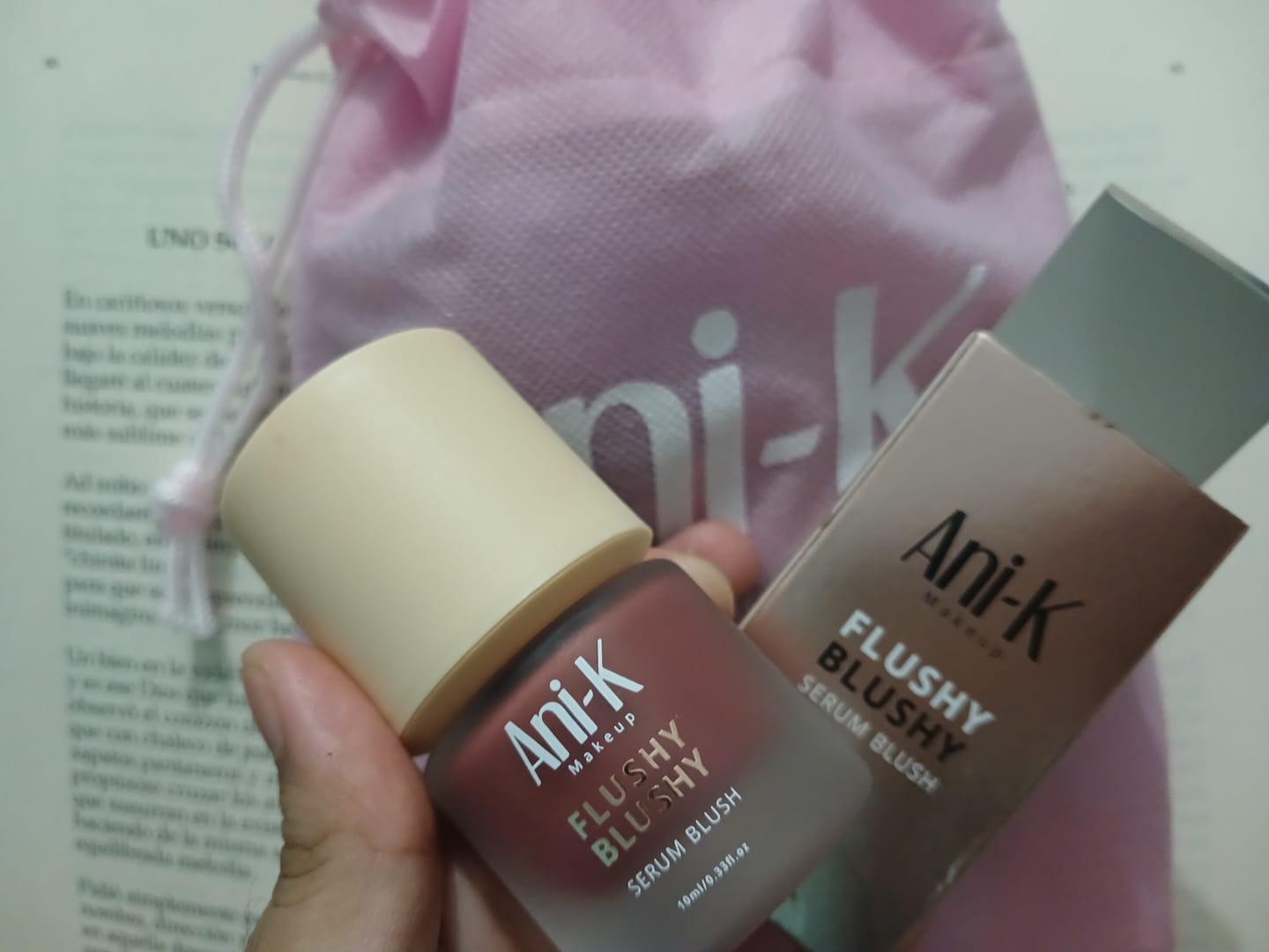 Customer photo review of Serum Blush Flushy Blushy