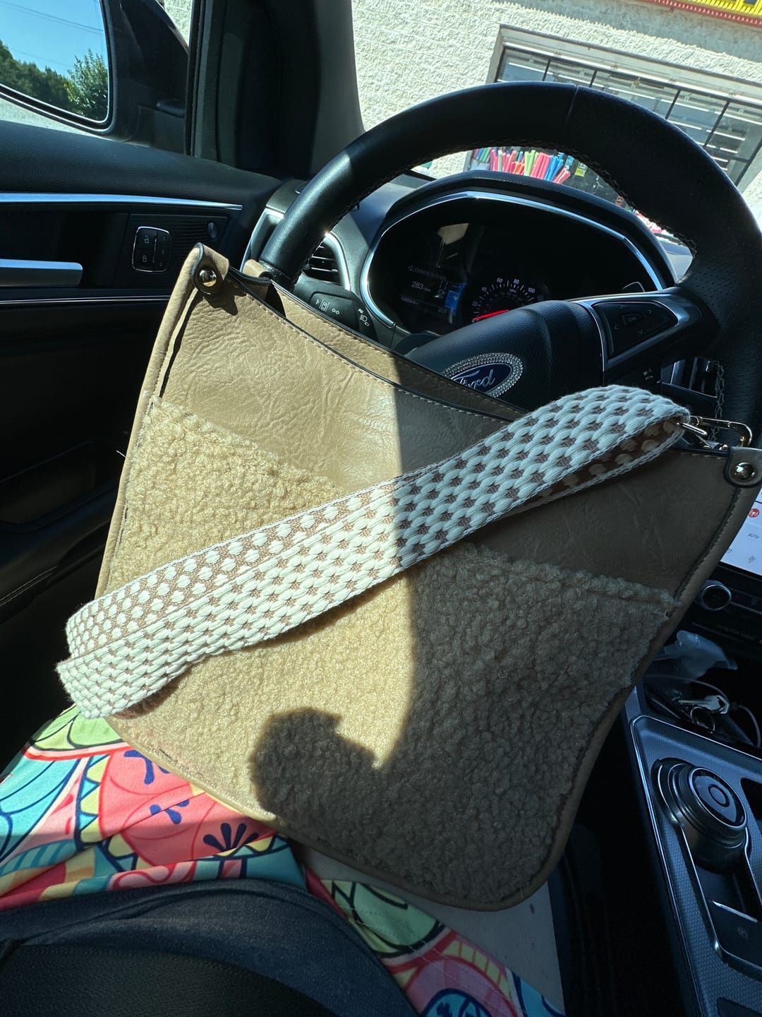 Customer photo review of Chloe Vegan Teddy Crossbody
