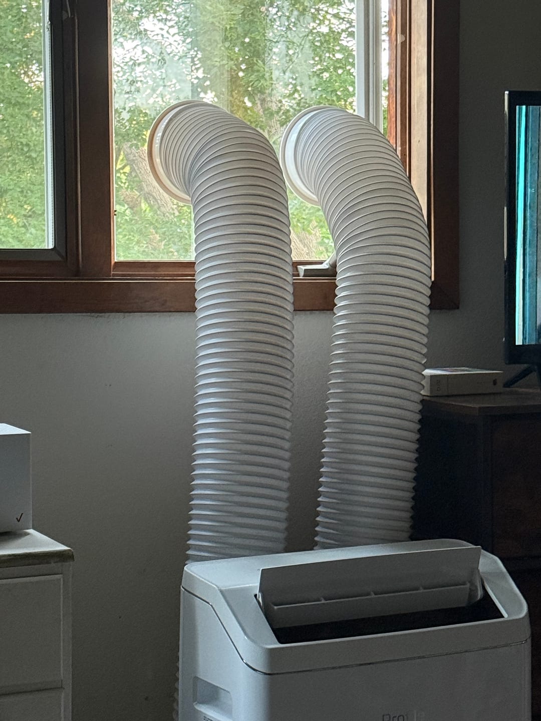 Customer photo review of Custom Portable AC Window Kit for Casement Windows