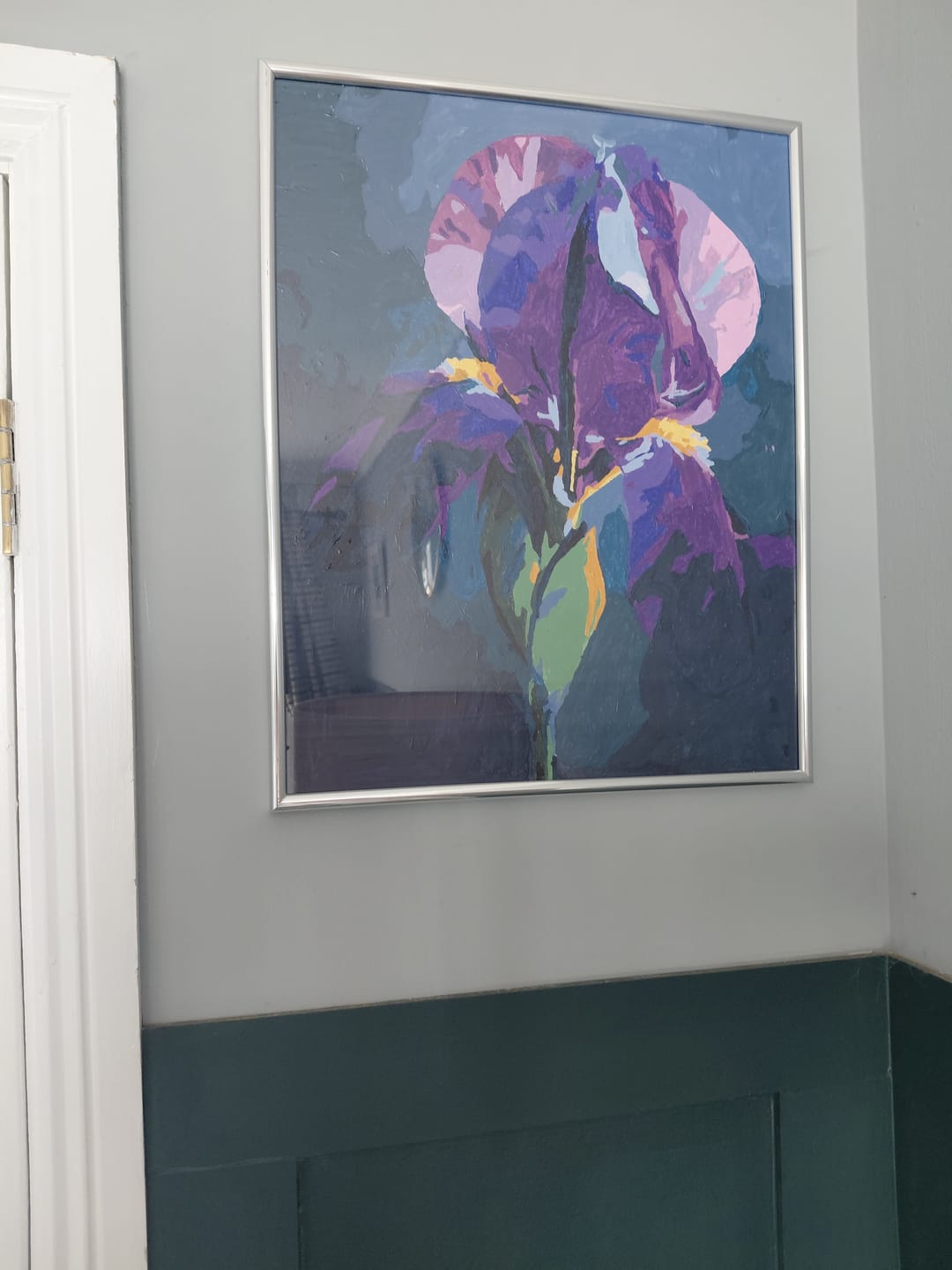 Customer photo review of Velvet Iris | Paint by Number