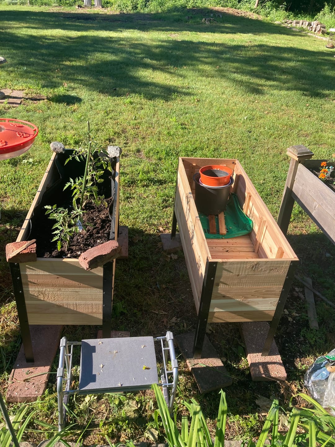 Customer photo review of 18" x 48" Raised Garden Bed - 30" TALL / Garden Grade