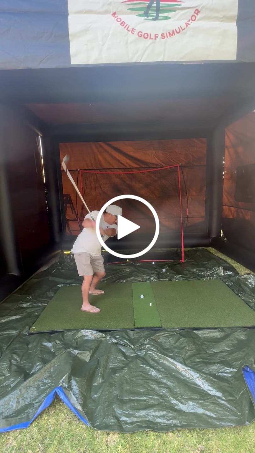 Customer video review of Fiberbuilt 9'x4' Grass Series Center-Hitting Studio Golf Mat