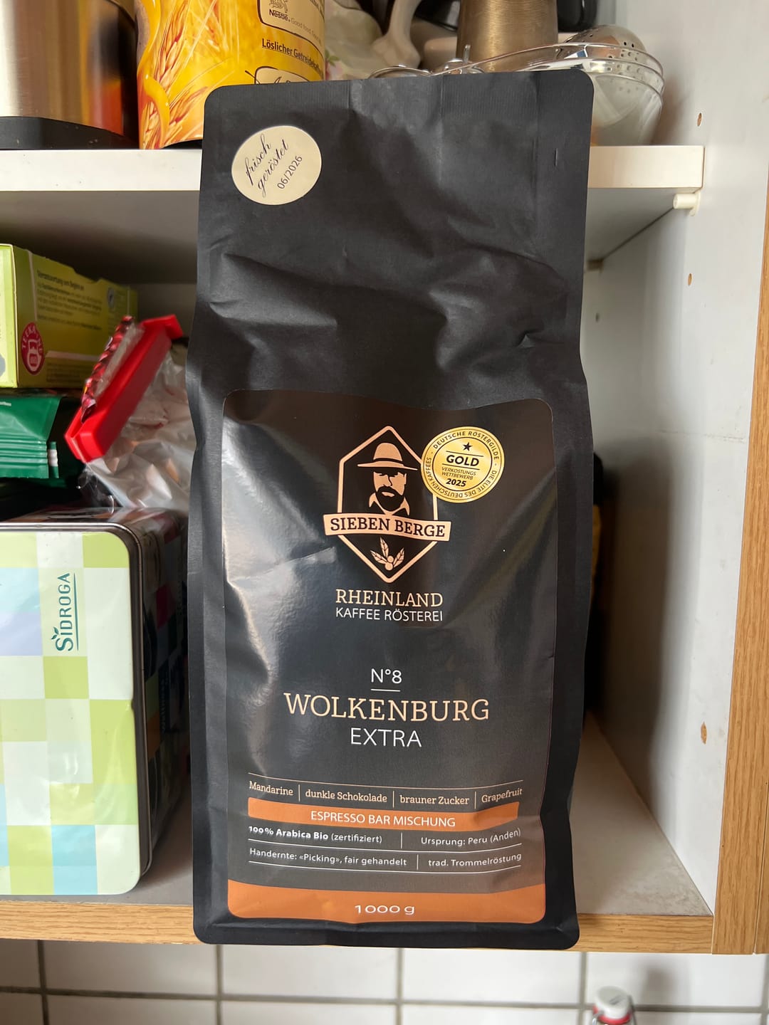 Customer photo review of N°8 Wolkenburg Extra - Bio Espresso Bar Mischung mit außergewöhnlichem Charakter