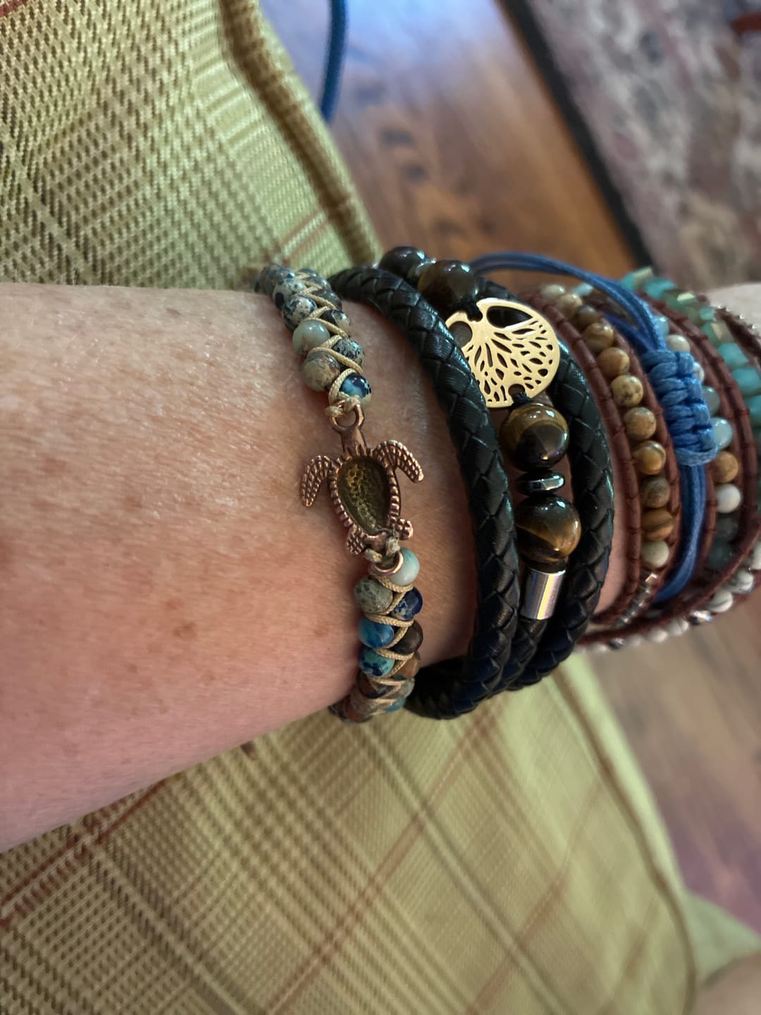 Customer photo review of Legendary Sea Turtle Bracelet