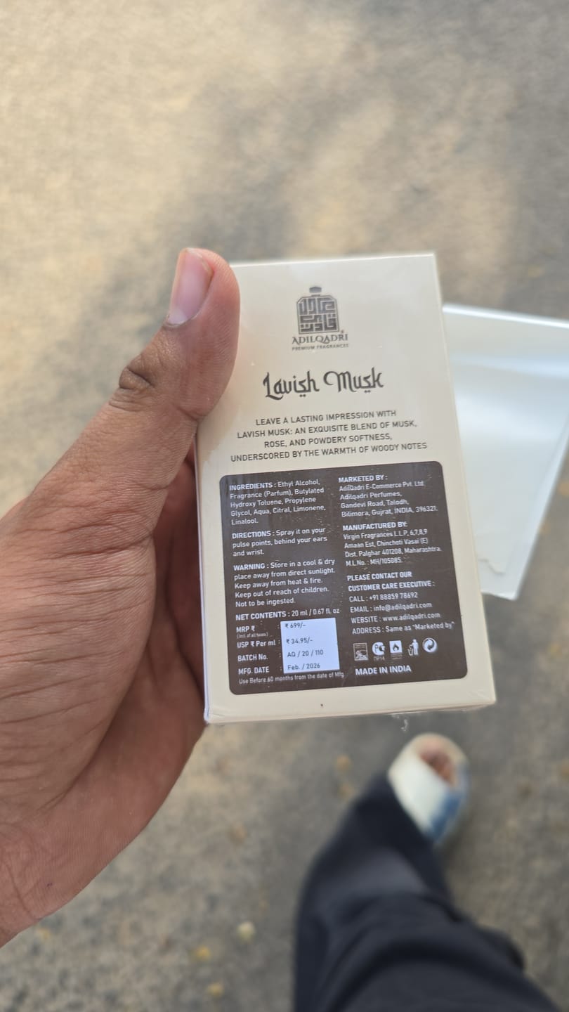 Customer photo review of Lavish Musk Perfume Spray 20ml