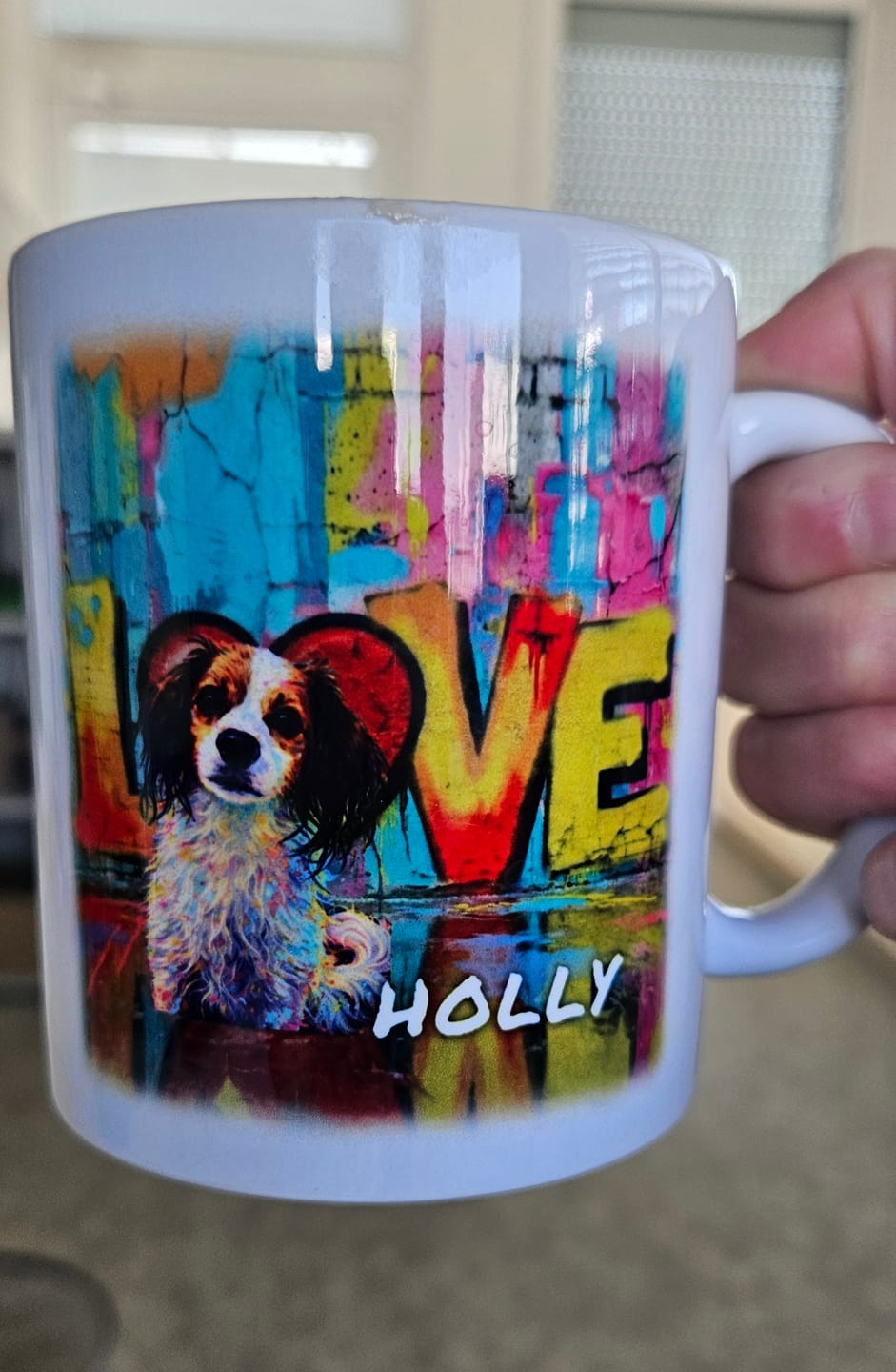 Customer photo review of Personalisierte Tasse - Streetart