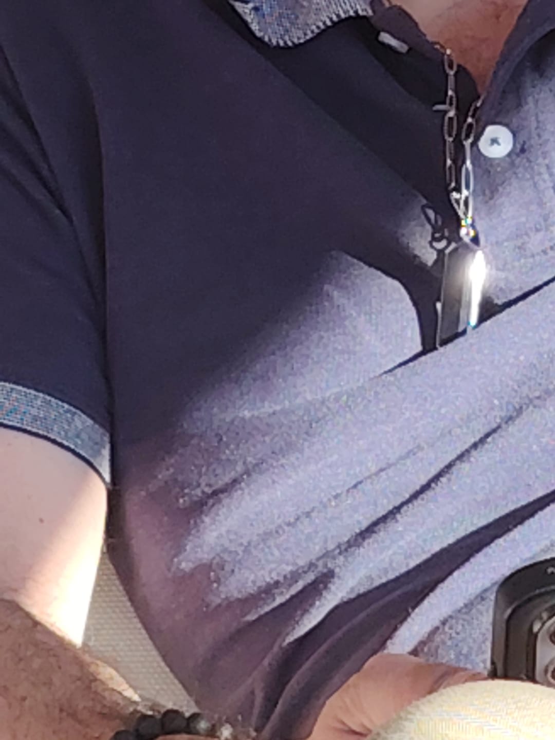 Customer photo review of Stone Silver SS316L (Collar y Pendiente)