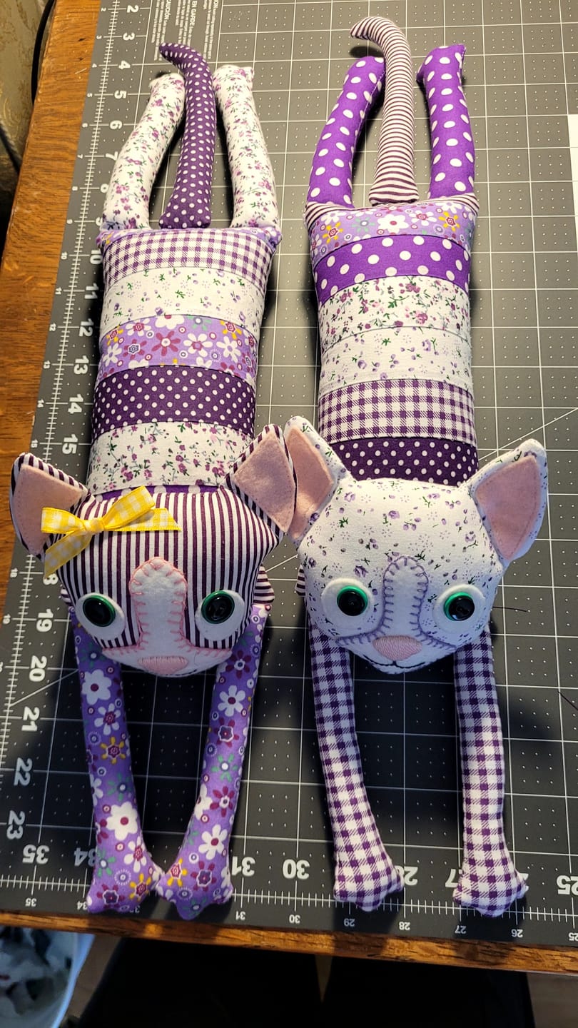 Customer photo review of Patchwork Kitty  FREE PATTERN