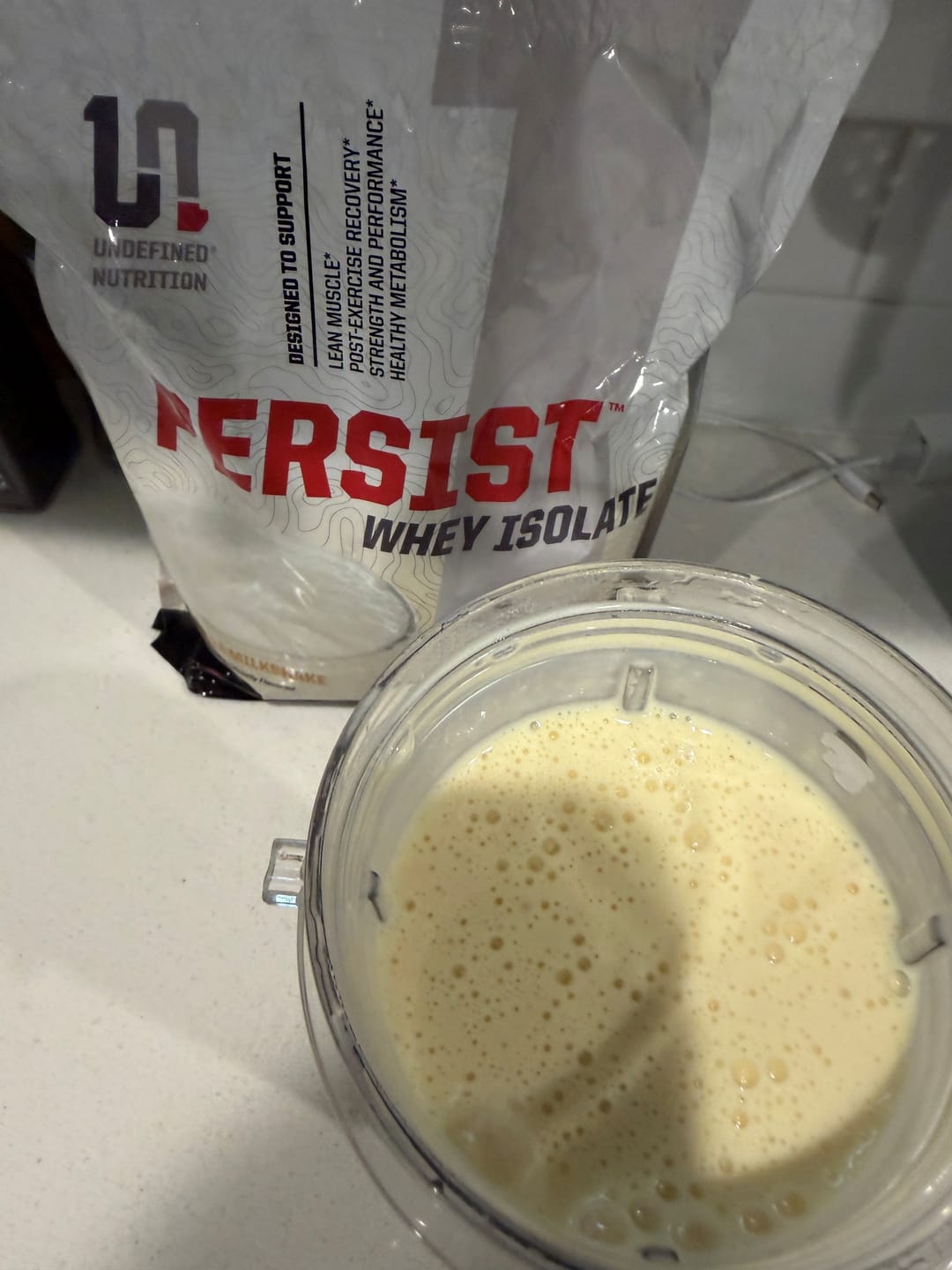 Customer photo review of PERSIST | WHEY PROTEIN ISOLATE