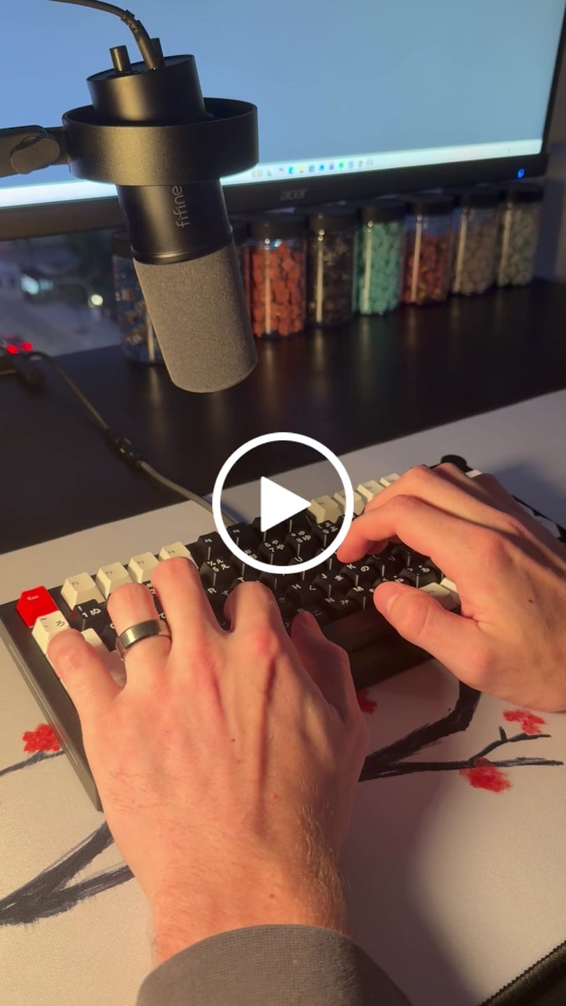 Customer video review of KEYGEEK PA LINEAR SWITCH FACTORY LUBED (10PCS)