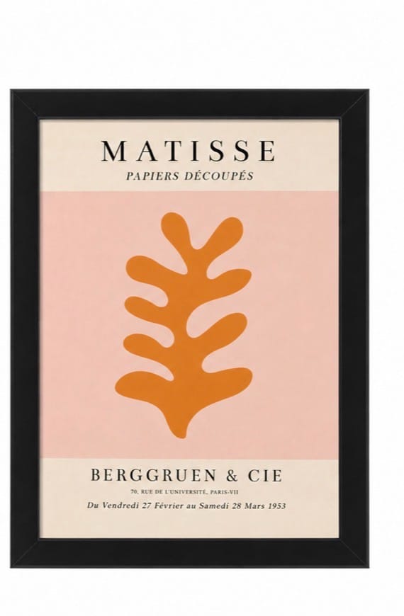 Customer photo review of Matisse Exhibition Poster : 1953 - Peach Abstract Painting